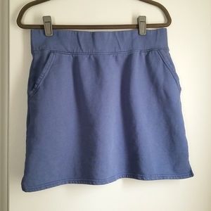 Pact Slate Blue Essential Sweat Skirt - Medium